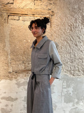 Lade das Bild in den Galerie-Viewer, Kurzjacke Schwarz/Weiss mit Reißverschluss in Bio Baumwolle