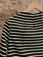 Lade das Bild in den Galerie-Viewer, Vokuhila Oberteil Ringel mit Turtleneck