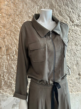 Lade das Bild in den Galerie-Viewer, Kurzjacke mit Stehkragen aus Tencel
